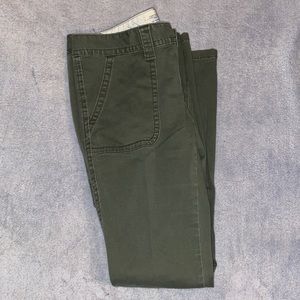 Converse One Star Army Green 98% Cotton Pants Size 10